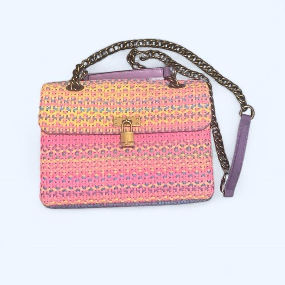 Kurt Geiger Pink and Purple Crossbody Bag